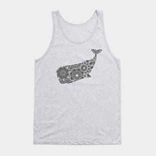 Whale (grey and white) Tank Top